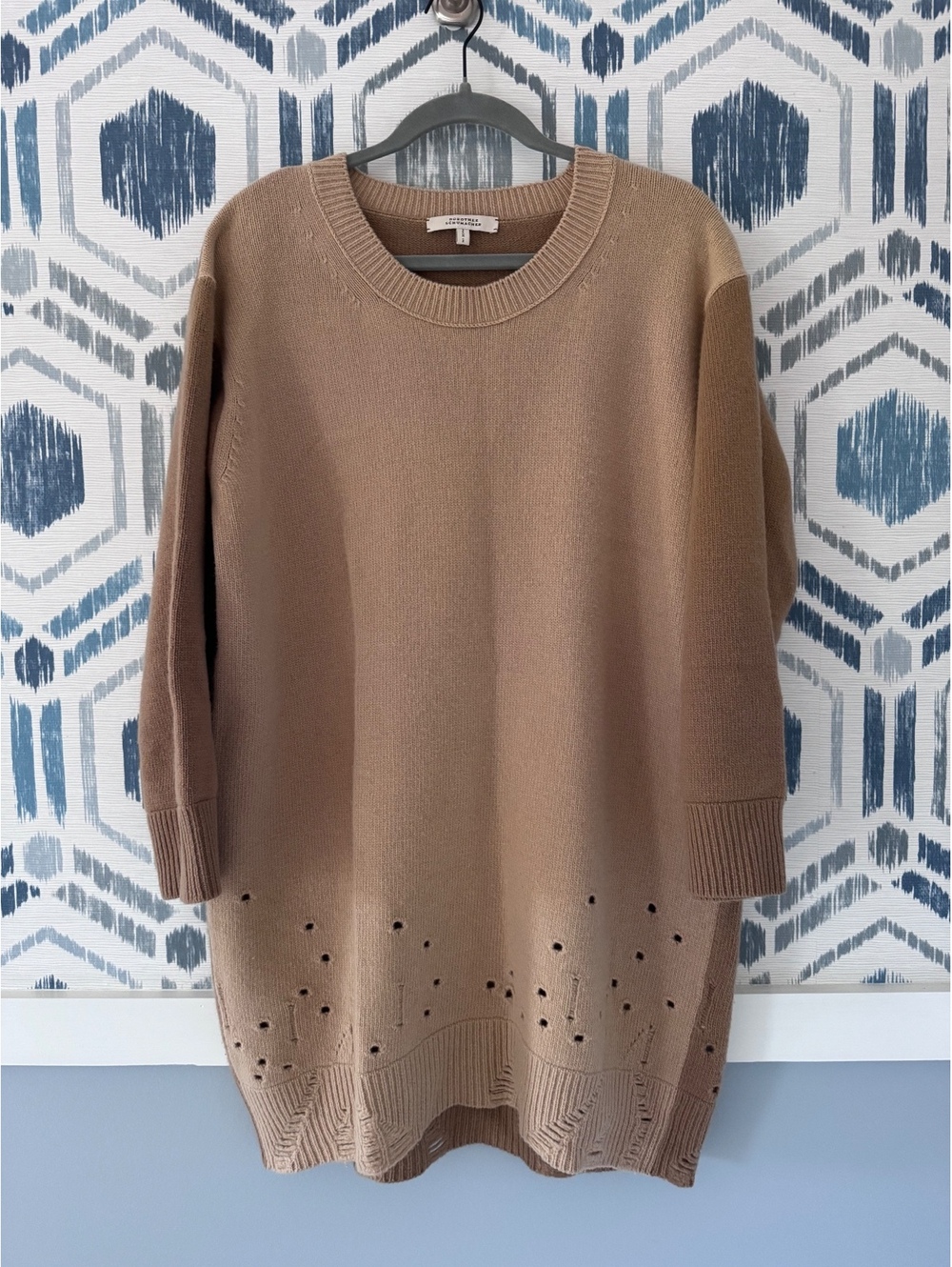 Dorothee Schumacher Distressed Knit Pullover Dress
